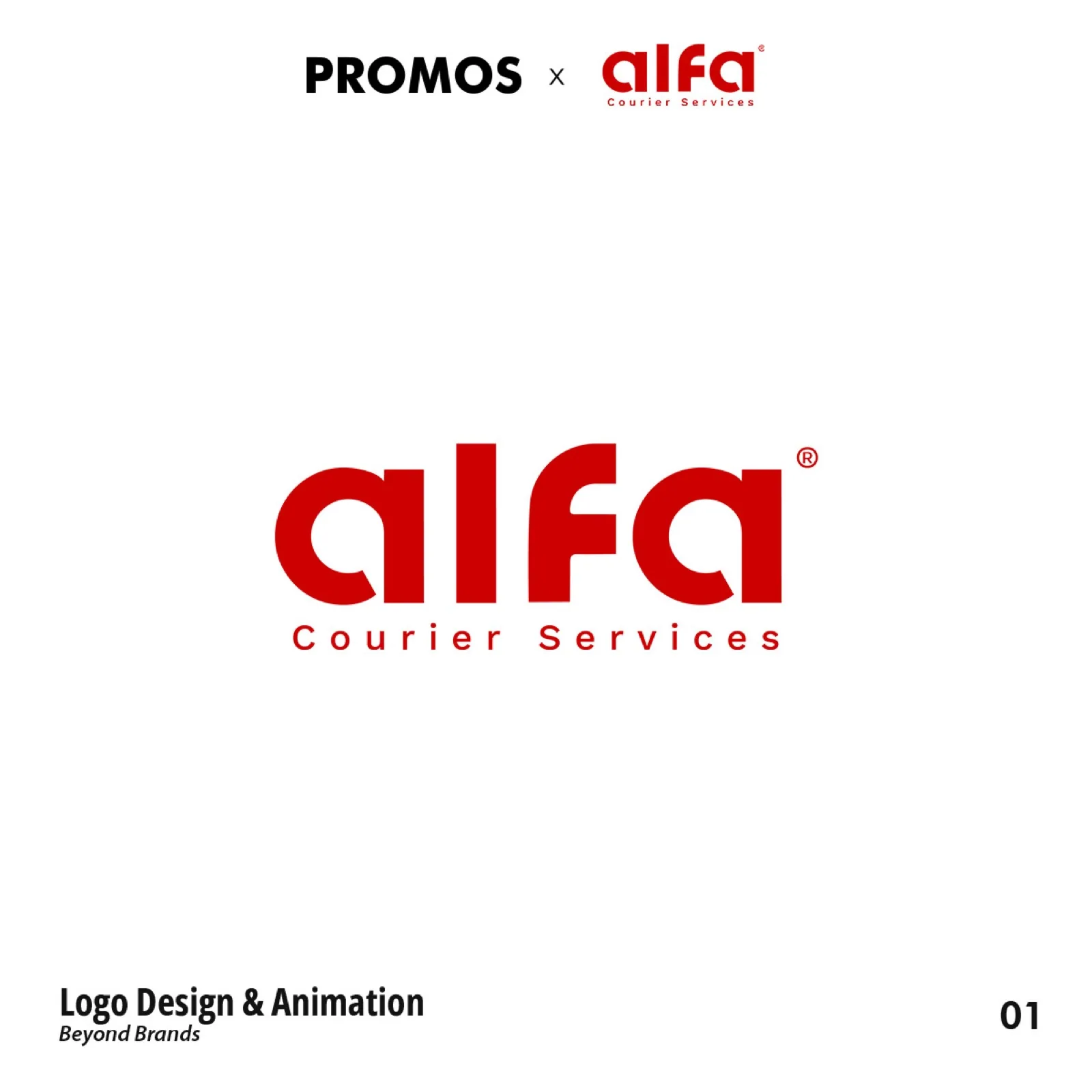ALFA Courier Services logo design by PROMOS