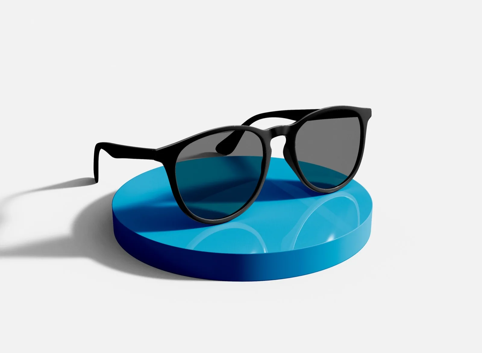 MRS glasses displayed on a blue platform